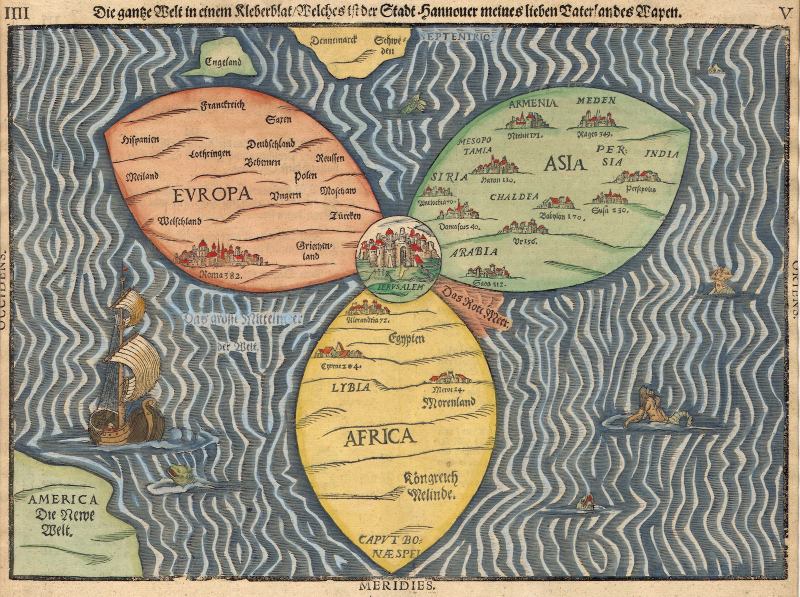 Illustration for article titled These Rarely Seen Maps Turn Earth Into A Land From A Fantasy Novel